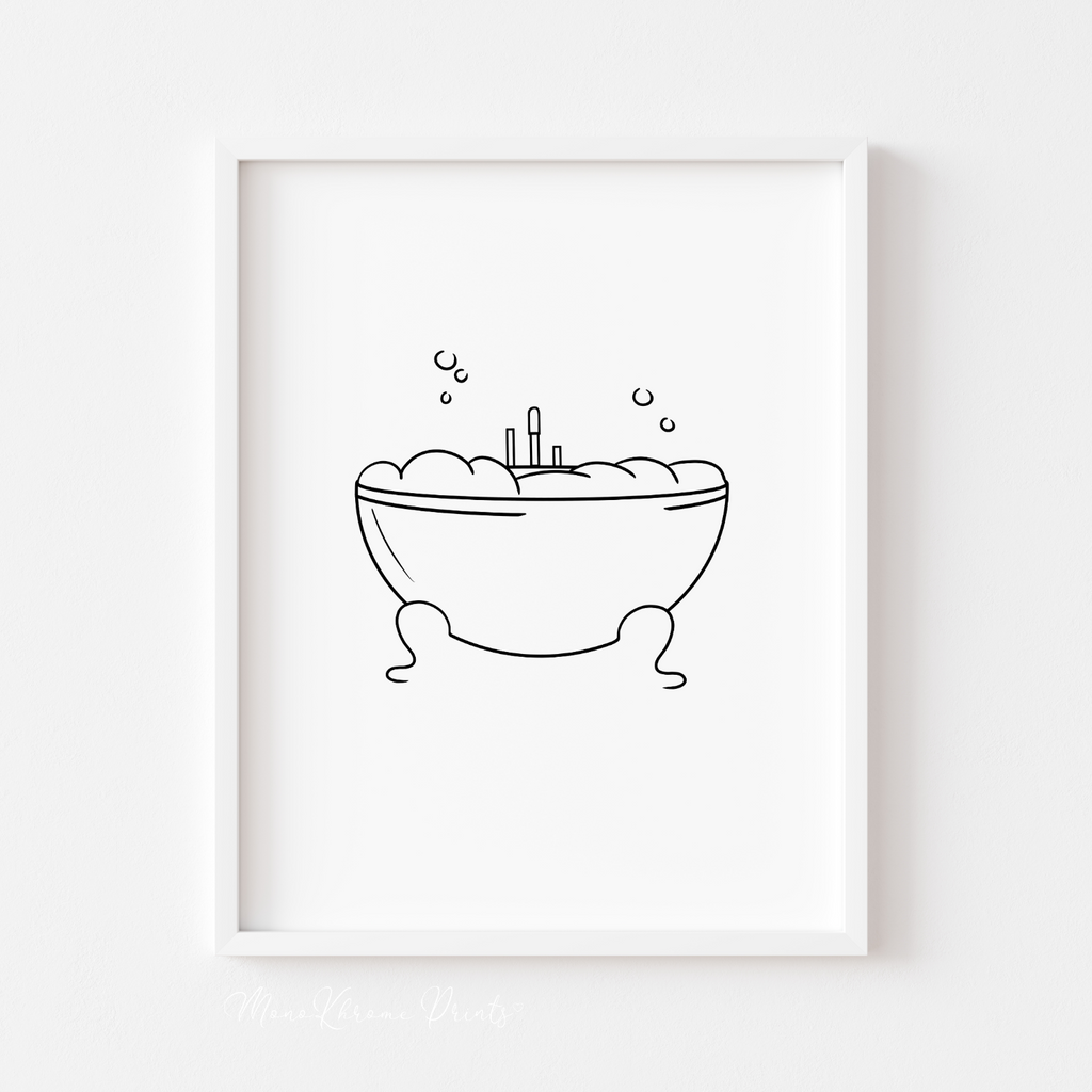Bubble bath - Affiche décorative