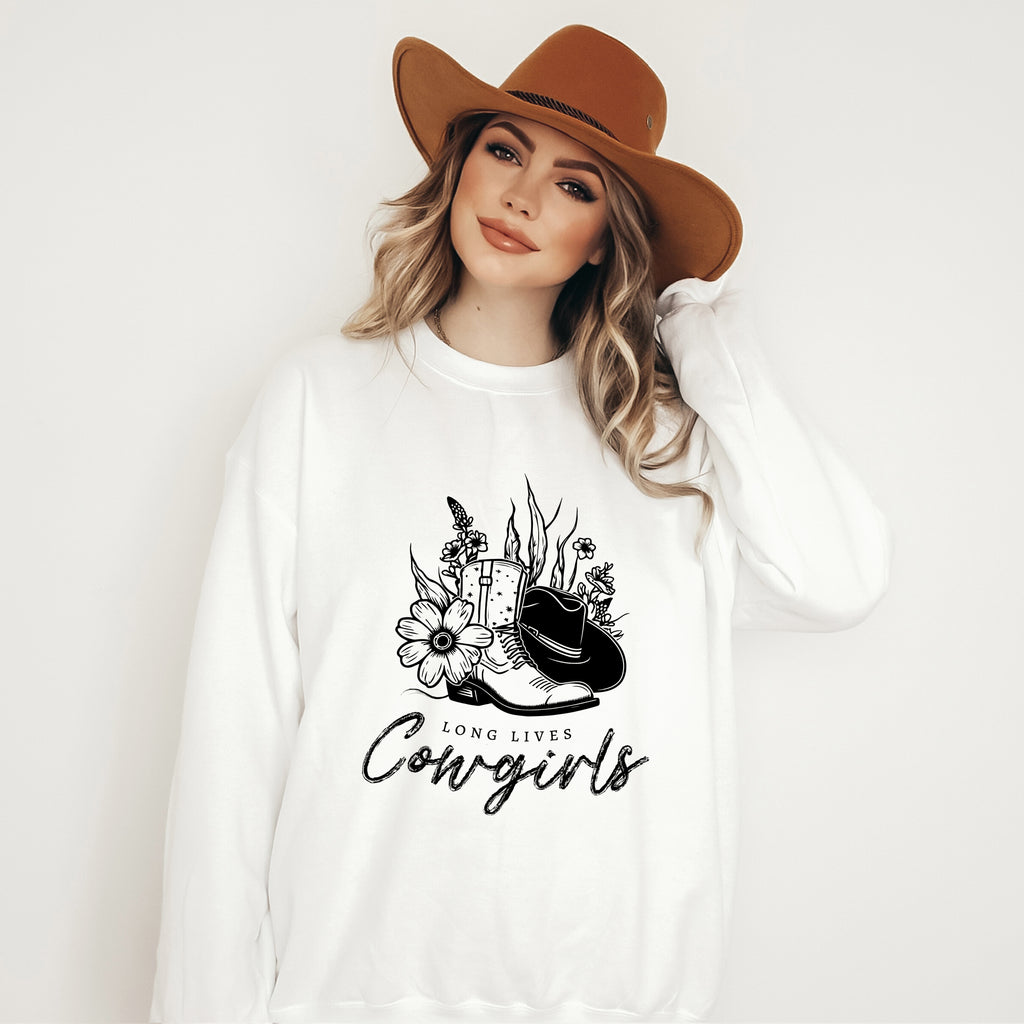 Cowgirls - Sweat-shirt unisexe à col rond