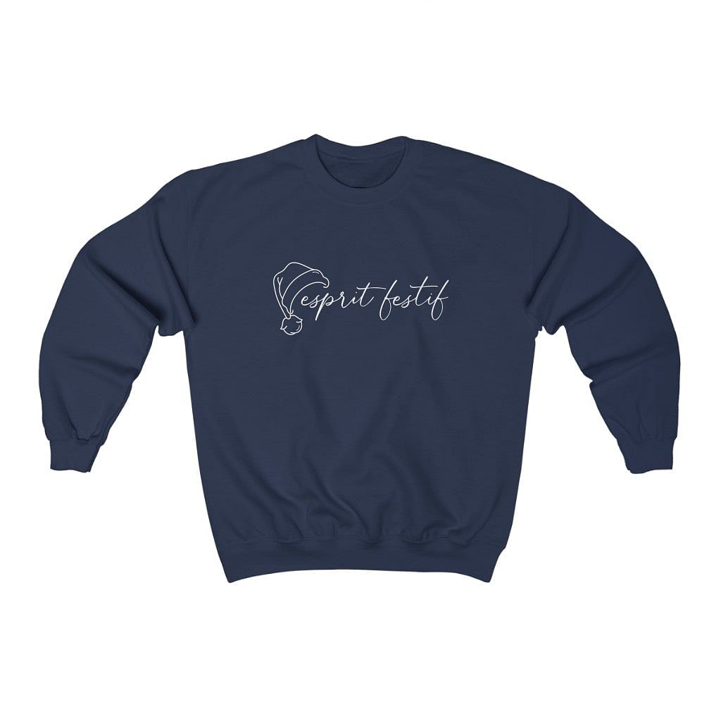 Esprit festif - Sweatshirt à col rond unisexe