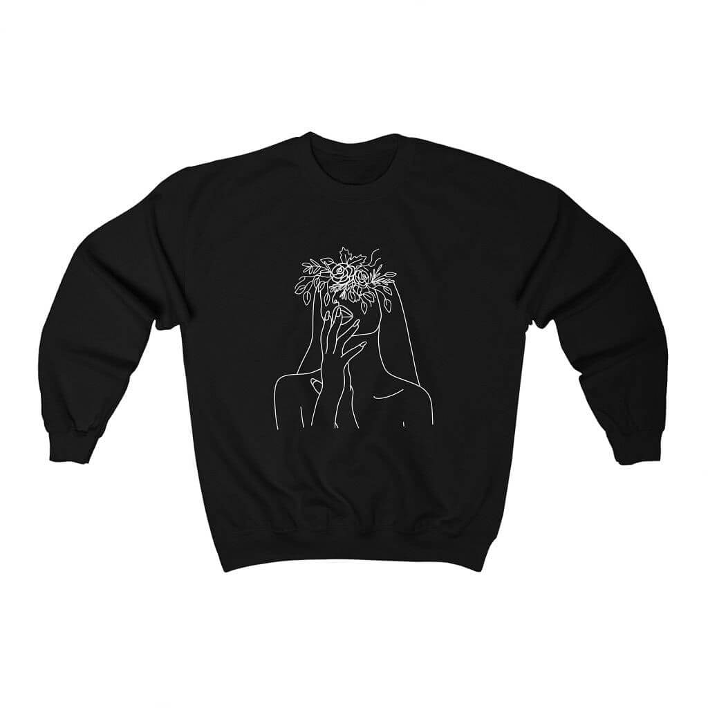 Blooming - Sweatshirt à col rond unisexe