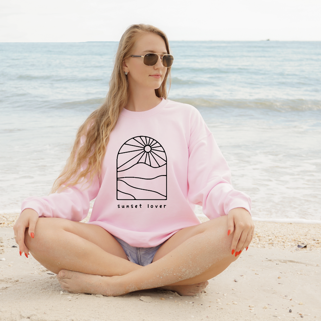 Sunset lover - Sweatshirt à col rond unisexe