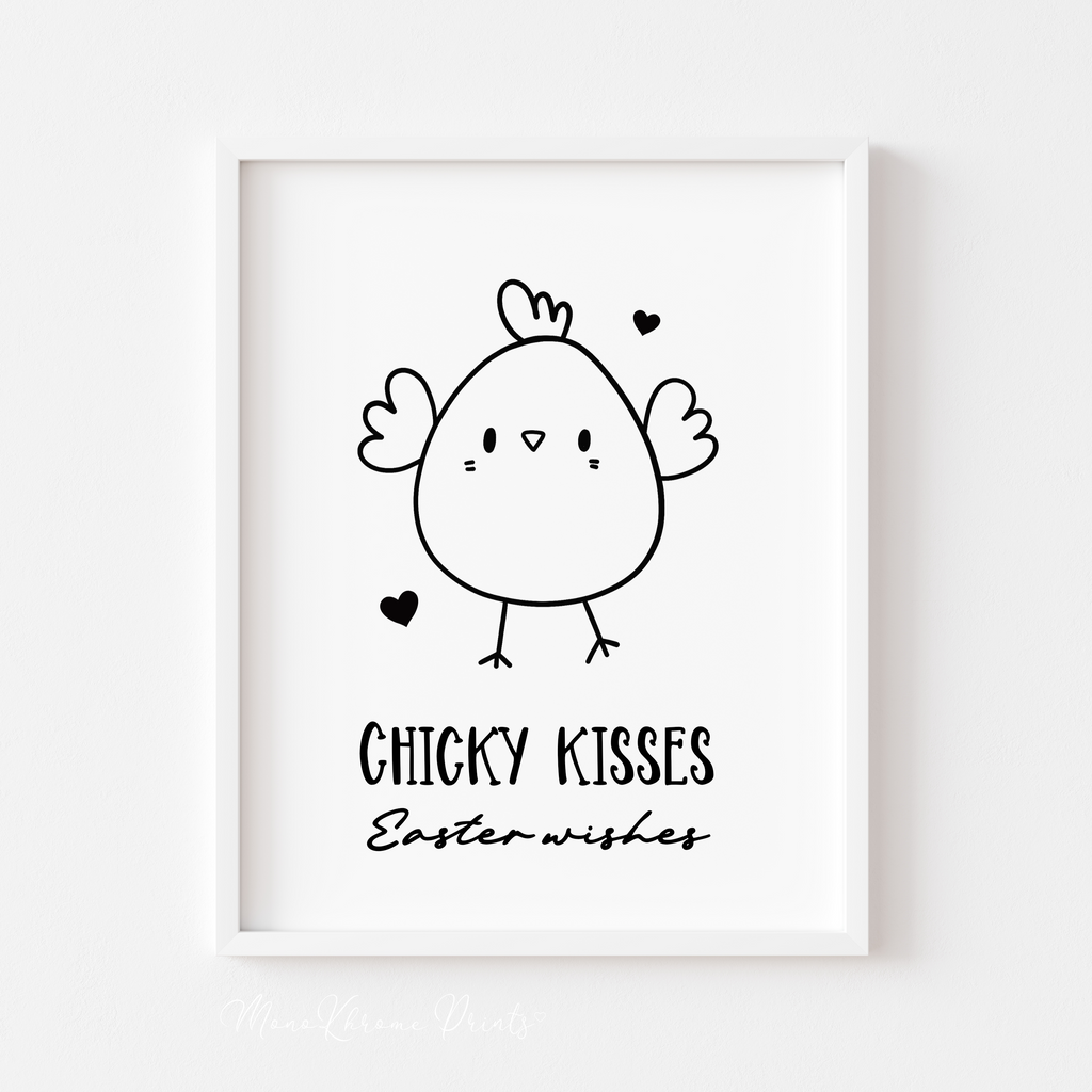 Chicky kisses - Affiche décorative