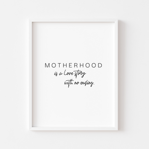 Motherhood love story - Affiche décorative