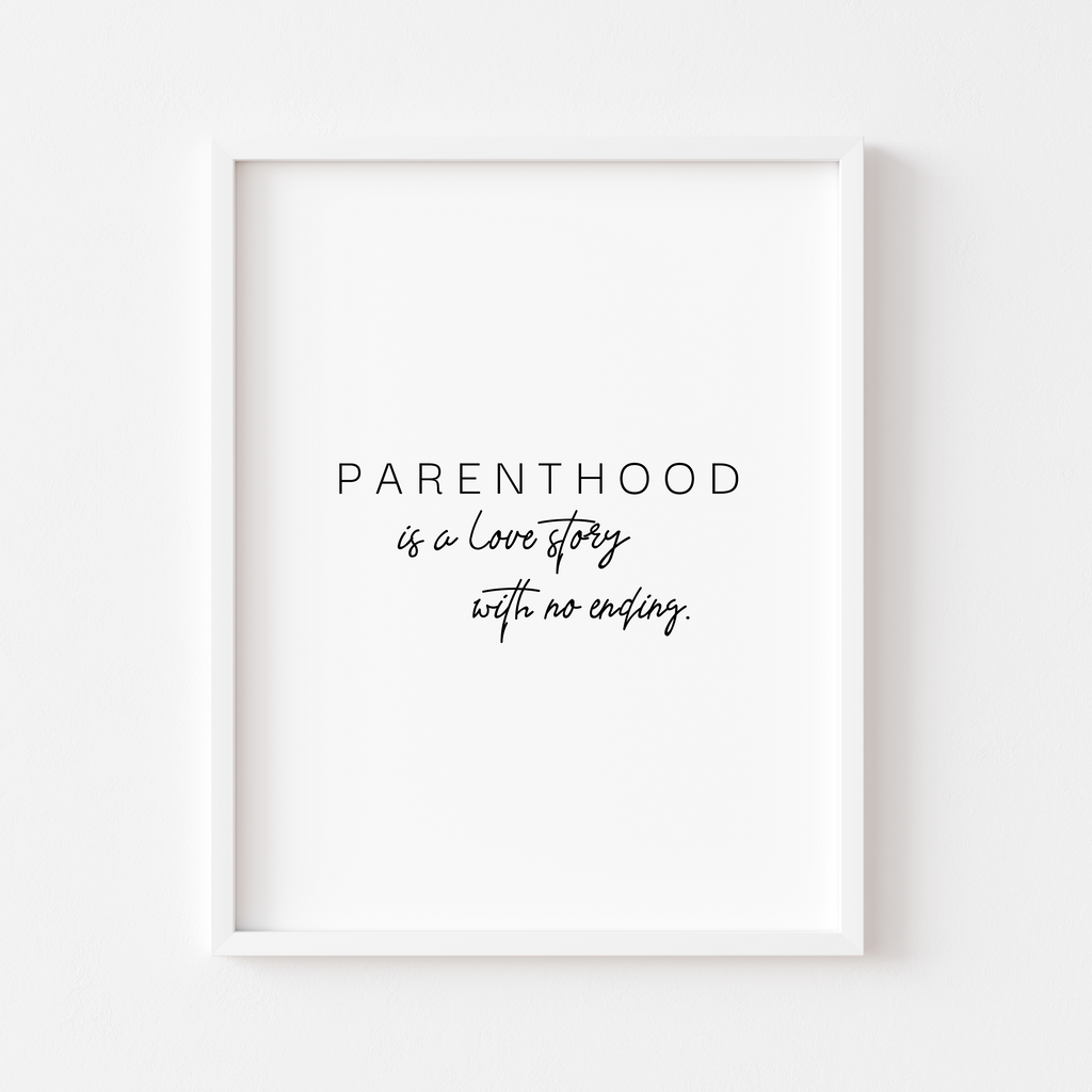 Parenthood love story - Affiche décorative