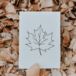 Autumn leaf - Affiche décorative