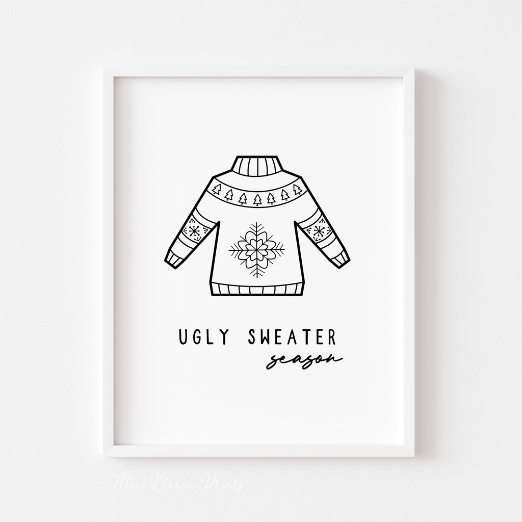 Ugly sweater - Affiche décorative