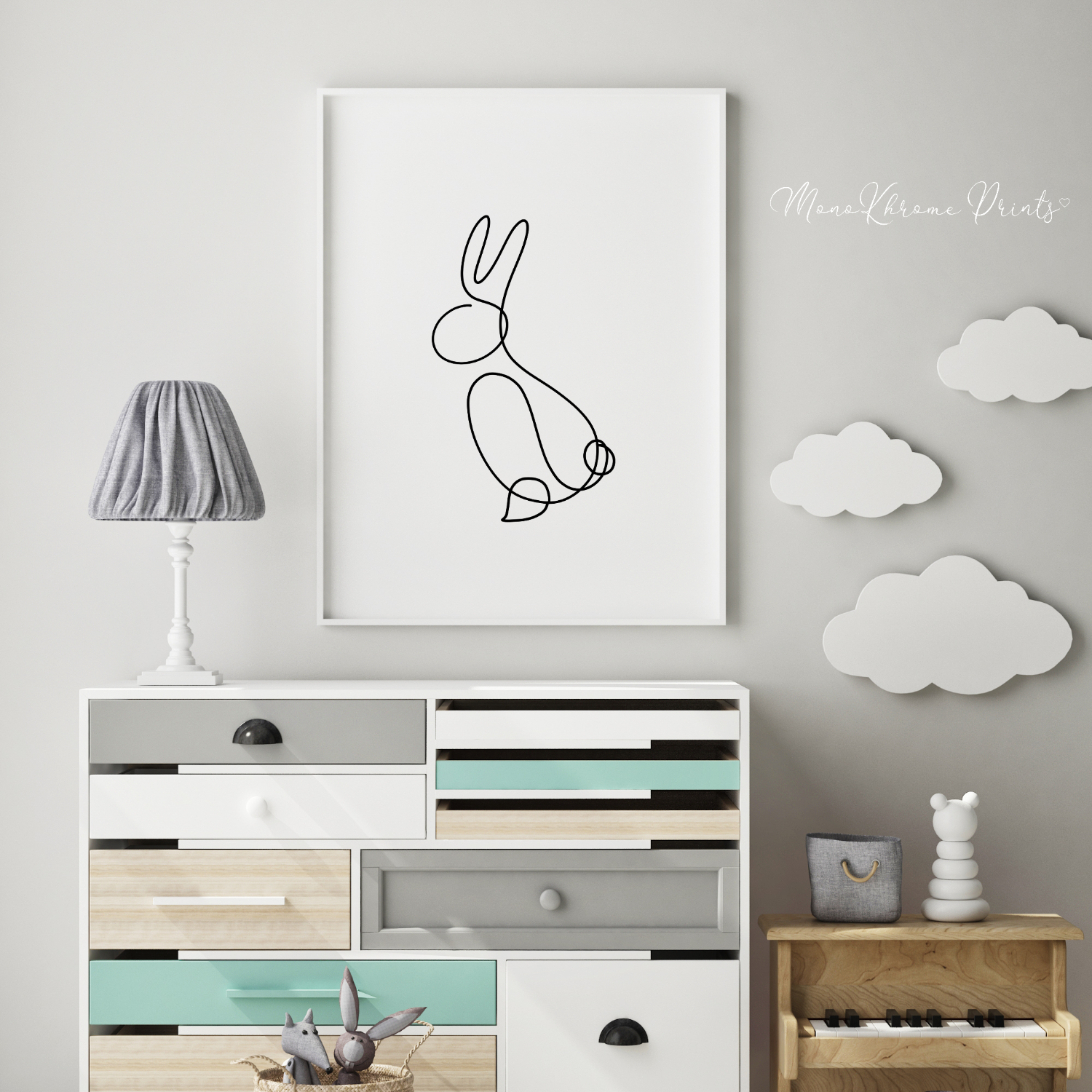 Rabbit - Affiche décorative