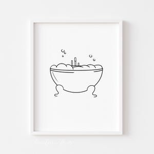 Bubble bath - Affiche décorative