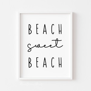 Sweet beach - Affiche décorative