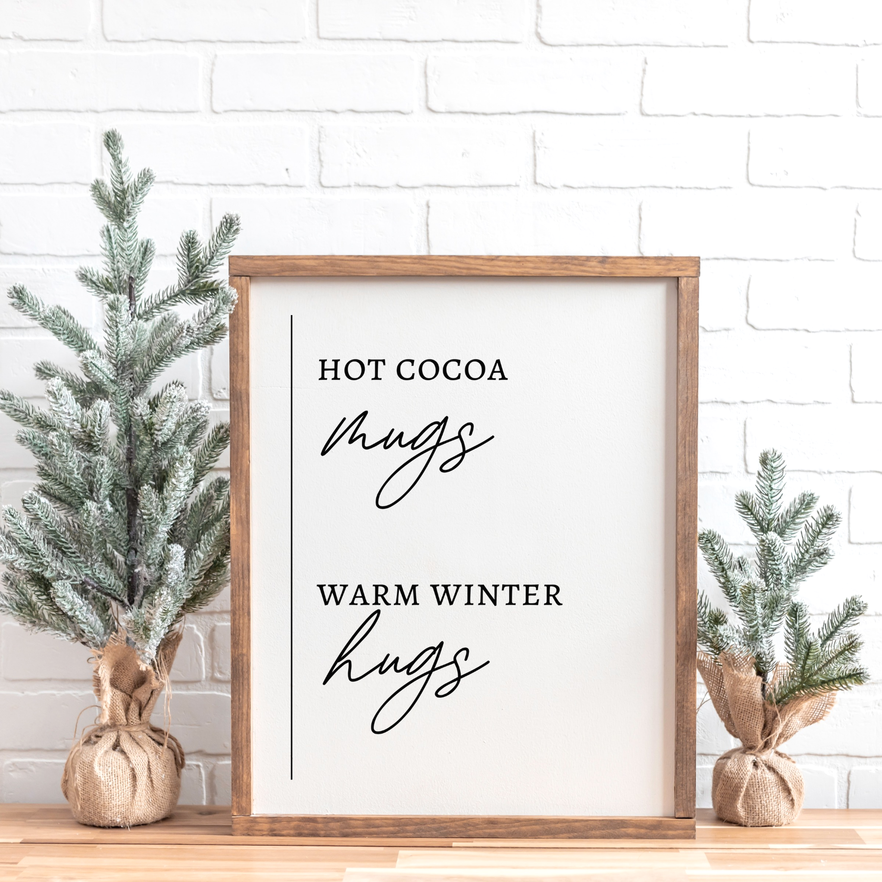 Hot cocoa mugs - Affiche décorative