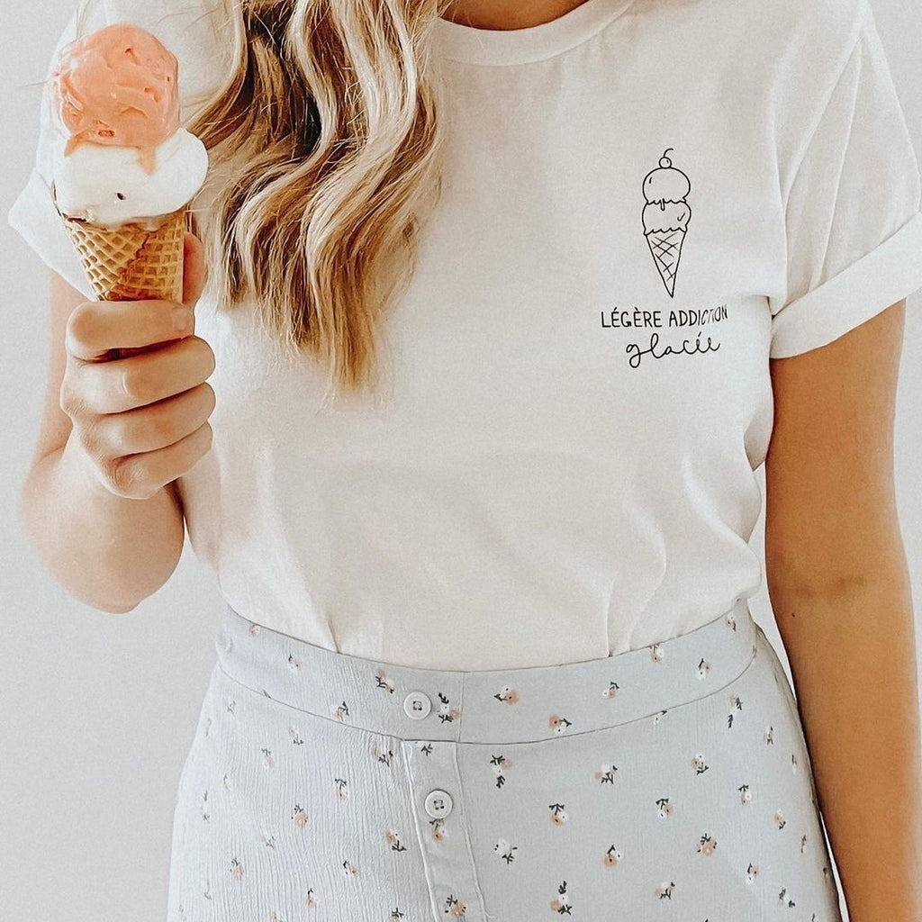 Crème glacée - T-shirt unisexe à manches courtes