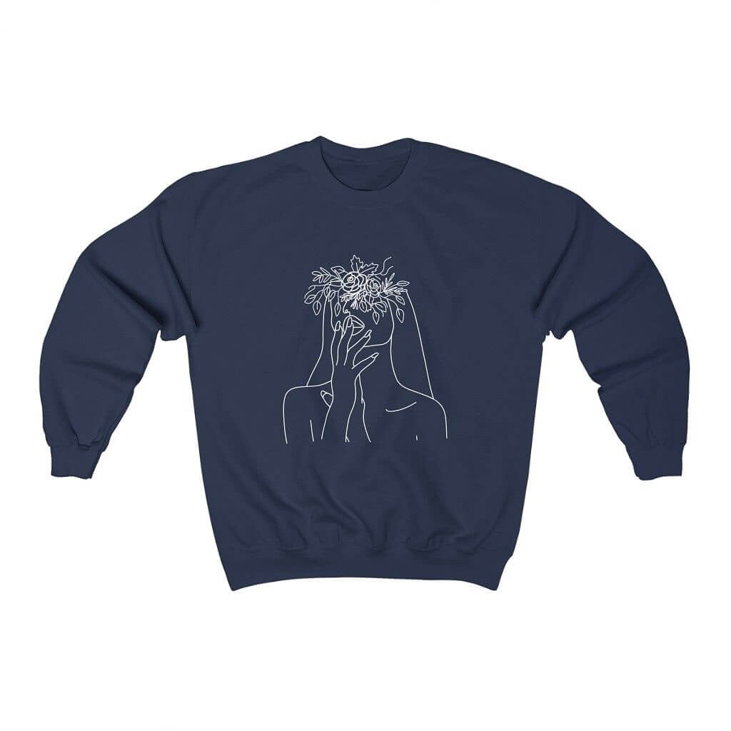 Blooming - Sweatshirt à col rond unisexe