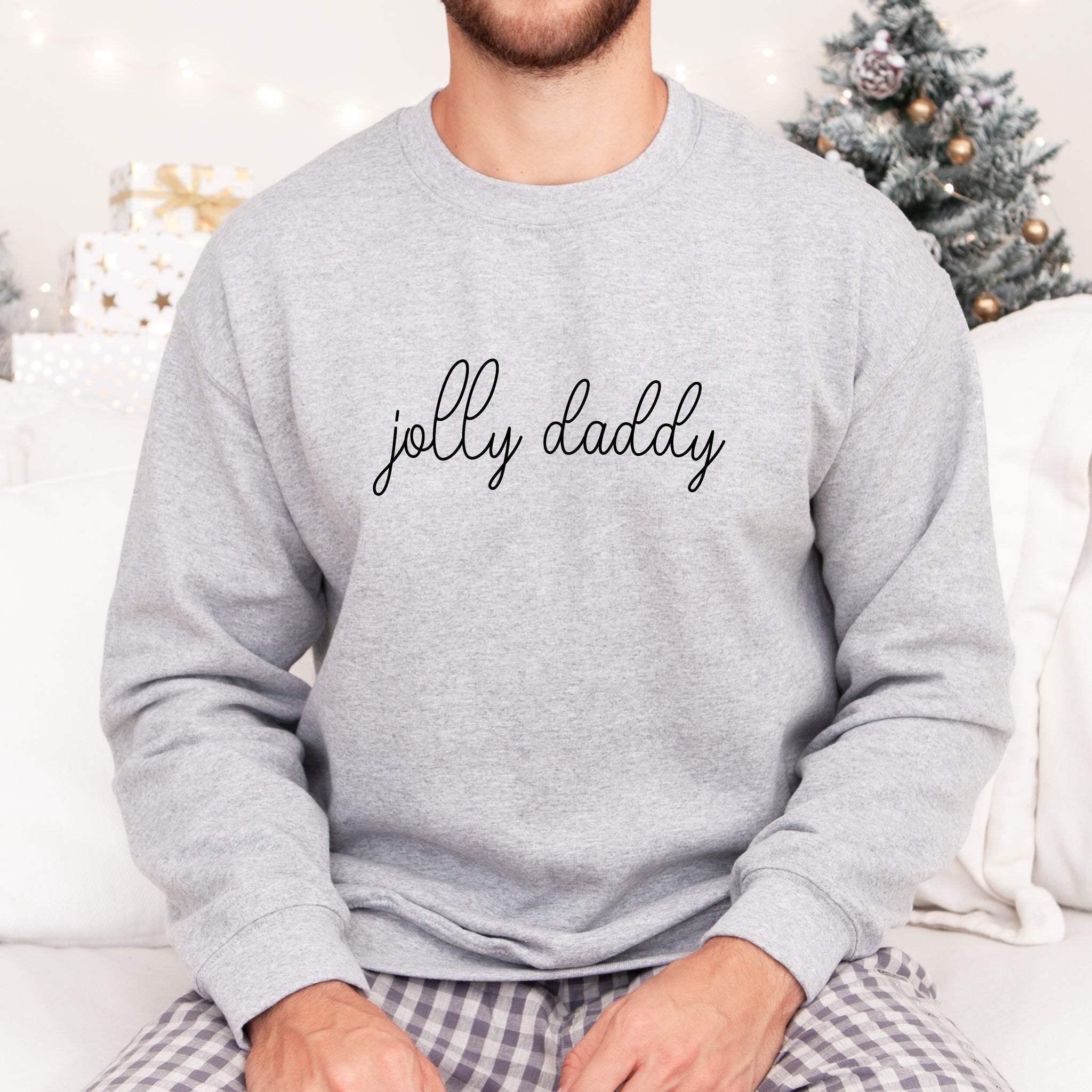 Jolly mommy/daddy - Sweat-shirt unisexe à col rond unisexe