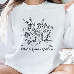 Love yourself - Sweat-shirt unisexe à col rond