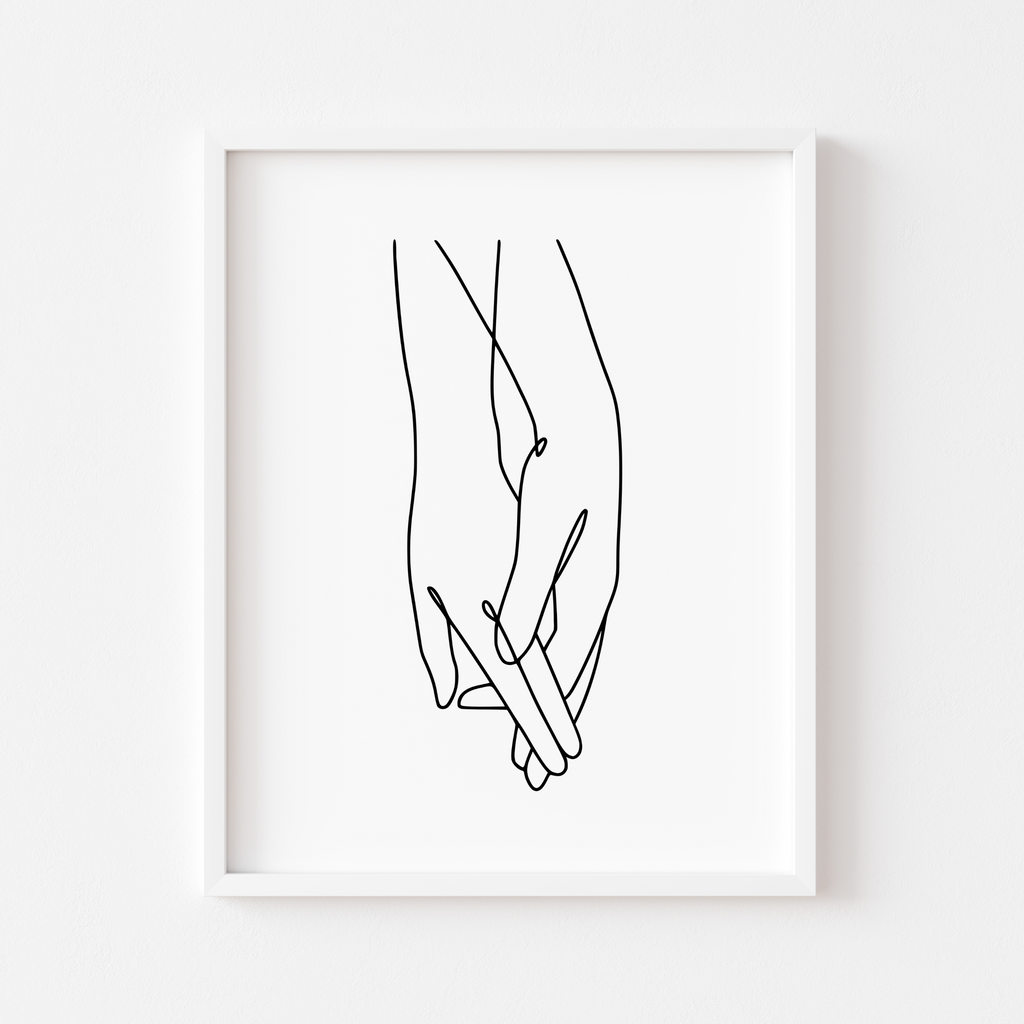 Holding hands (2) - Affiche décorative